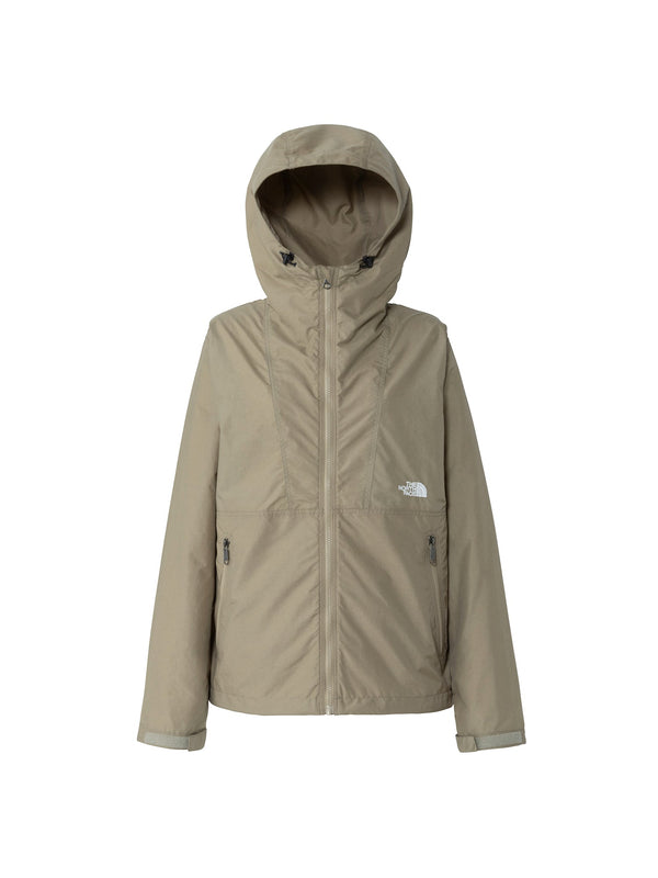 【THE NORTH FACE|ザノースフェイス】W'S COMPACT JACKET/ウィメンズ コンパクト ジャケット(CK クラシックカーキ, K ブラック)