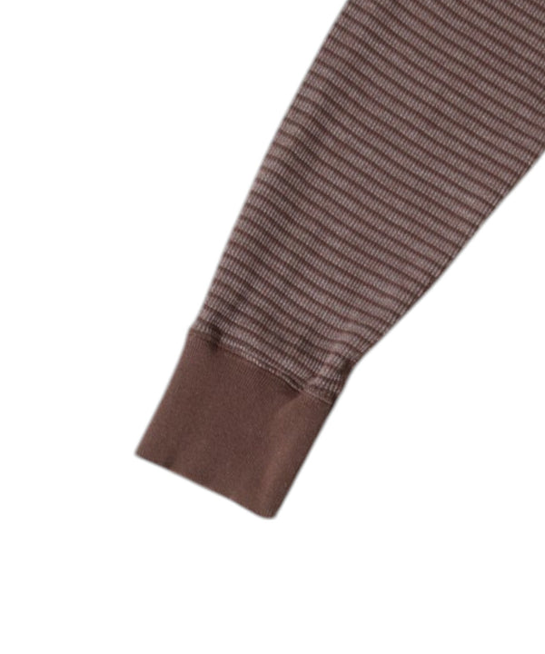 【WALLA WALLA SPORT|ワラワラスポーツ】STRIPE THERMAL CREW/ストライプサーマルクルー(BRICK , DARK INDIGO , OLD GREEN , DARK BROWN) - STREAM【WALLA WALLA SPORT|ワラワラスポーツ】STRIPE THERMAL CREW/ストライプサーマルクルー(BRICK , DARK INDIGO , OLD GREEN , DARK BROWN)STREAMDARK BROWNS