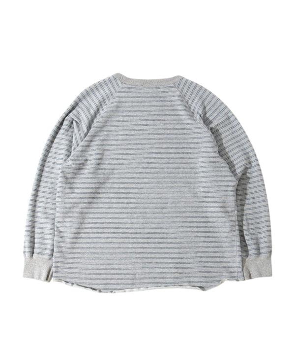 【WALLA WALLA SPORT|ワラワラスポーツ】U.S. MADE STRIPE LT TERRY CREW/U.S.メイドストライプライトテリークルー(H.GREY/NAVY) - STREAM【WALLA WALLA SPORT|ワラワラスポーツ】U.S. MADE STRIPE LT TERRY CREW/U.S.メイドストライプライトテリークルー(H.GREY/NAVY)STREAMH.GREY/NAVYM