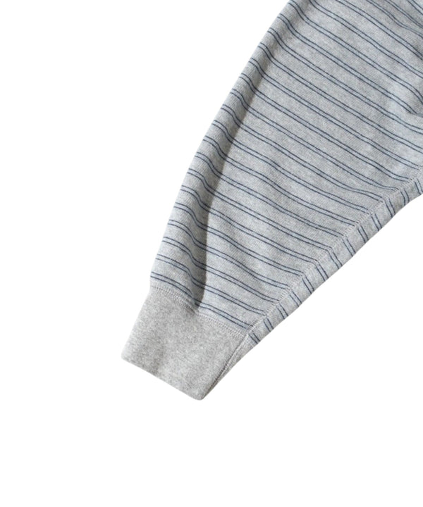 【WALLA WALLA SPORT|ワラワラスポーツ】U.S. MADE STRIPE LT TERRY CREW/U.S.メイドストライプライトテリークルー(H.GREY/NAVY) - STREAM【WALLA WALLA SPORT|ワラワラスポーツ】U.S. MADE STRIPE LT TERRY CREW/U.S.メイドストライプライトテリークルー(H.GREY/NAVY)STREAMH.GREY/NAVYM