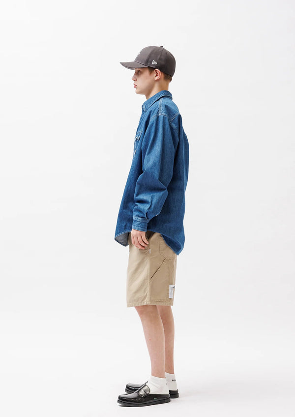【WTAPS|ダブルタップス】ALLMAN / LS / COTTON. DENIM /オールマン/LS/コットン.デニム(BLACK,INDIGO) - STREAM【WTAPS|ダブルタップス】ALLMAN / LS / COTTON. DENIM /オールマン/LS/コットン.デニム(BLACK,INDIGO)STREAMINDIGO1(S)