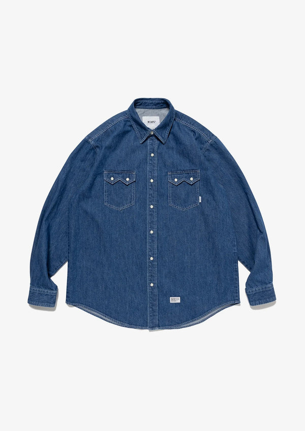 【WTAPS|ダブルタップス】ALLMAN / LS / COTTON. DENIM /オールマン/LS/コットン.デニム(BLACK,INDIGO) - STREAM【WTAPS|ダブルタップス】ALLMAN / LS / COTTON. DENIM /オールマン/LS/コットン.デニム(BLACK,INDIGO)STREAMINDIGO1(S)
