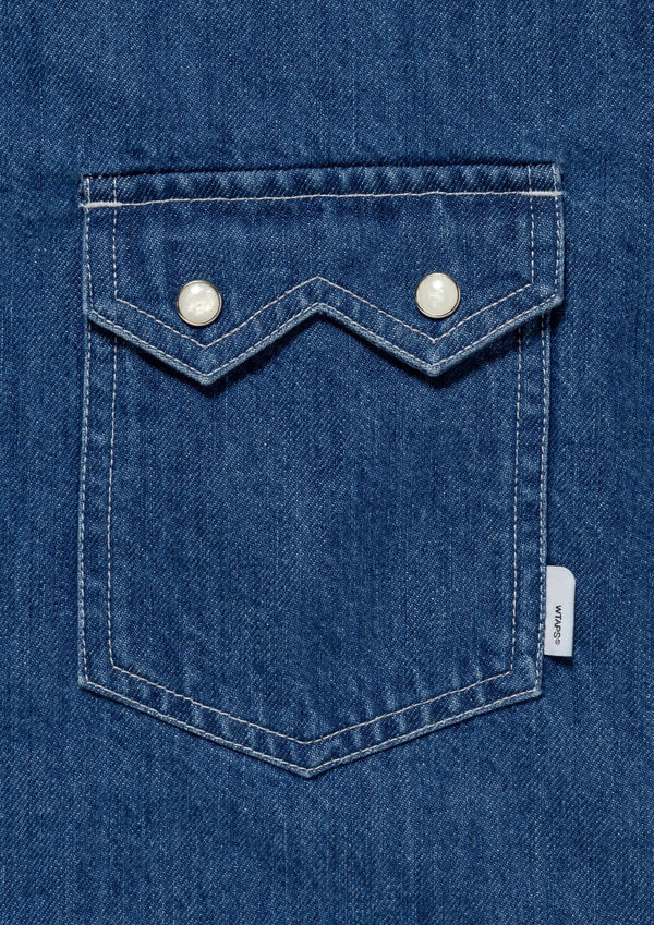 【WTAPS|ダブルタップス】ALLMAN / LS / COTTON. DENIM /オールマン/LS/コットン.デニム(BLACK,INDIGO) - STREAM【WTAPS|ダブルタップス】ALLMAN / LS / COTTON. DENIM /オールマン/LS/コットン.デニム(BLACK,INDIGO)STREAMINDIGO1(S)