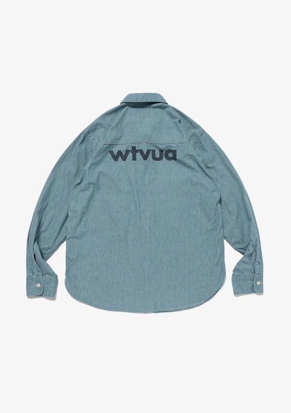 【WTAPS|ダブルタップス】CB / LS / COTTON. CHAMBRAY(INDIGO) - STREAM【WTAPS|ダブルタップス】CB / LS / COTTON. CHAMBRAY(INDIGO)STREAMINDIGO2(M)