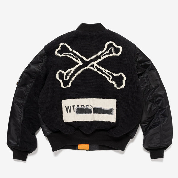 【WTAPS|ダブルタップス】MA - 1 CORE SPEC / JACKET / NYLON. TWILL. ALPHA INDUSTRIES ( BLACK )