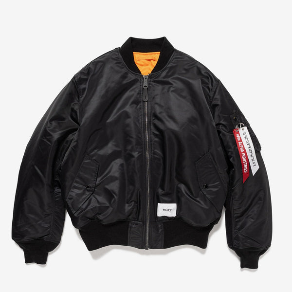 【WTAPS|ダブルタップス】MA - 1 CORE SPEC / JACKET / NYLON. TWILL. ALPHA INDUSTRIES ( BLACK )