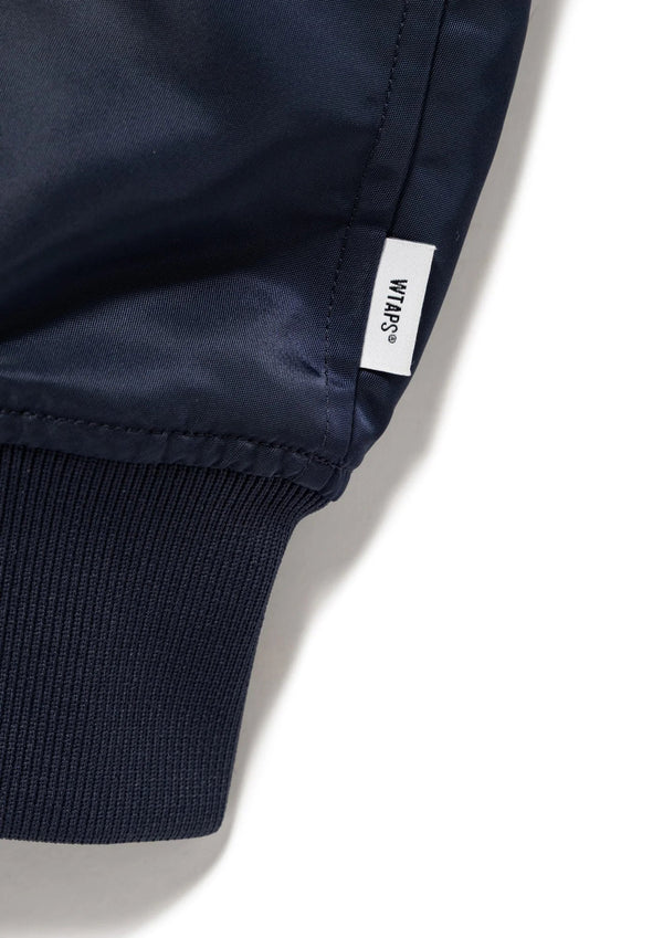 【WTAPS|ダブルタップス】TEAM / JACKET / NYLON. TWILL/チームジャケットナイロンツイル(NAVY,BLACK) - STREAM【WTAPS|ダブルタップス】TEAM / JACKET / NYLON. TWILL/チームジャケットナイロンツイル(NAVY,BLACK)STREAMBLACK2(M)