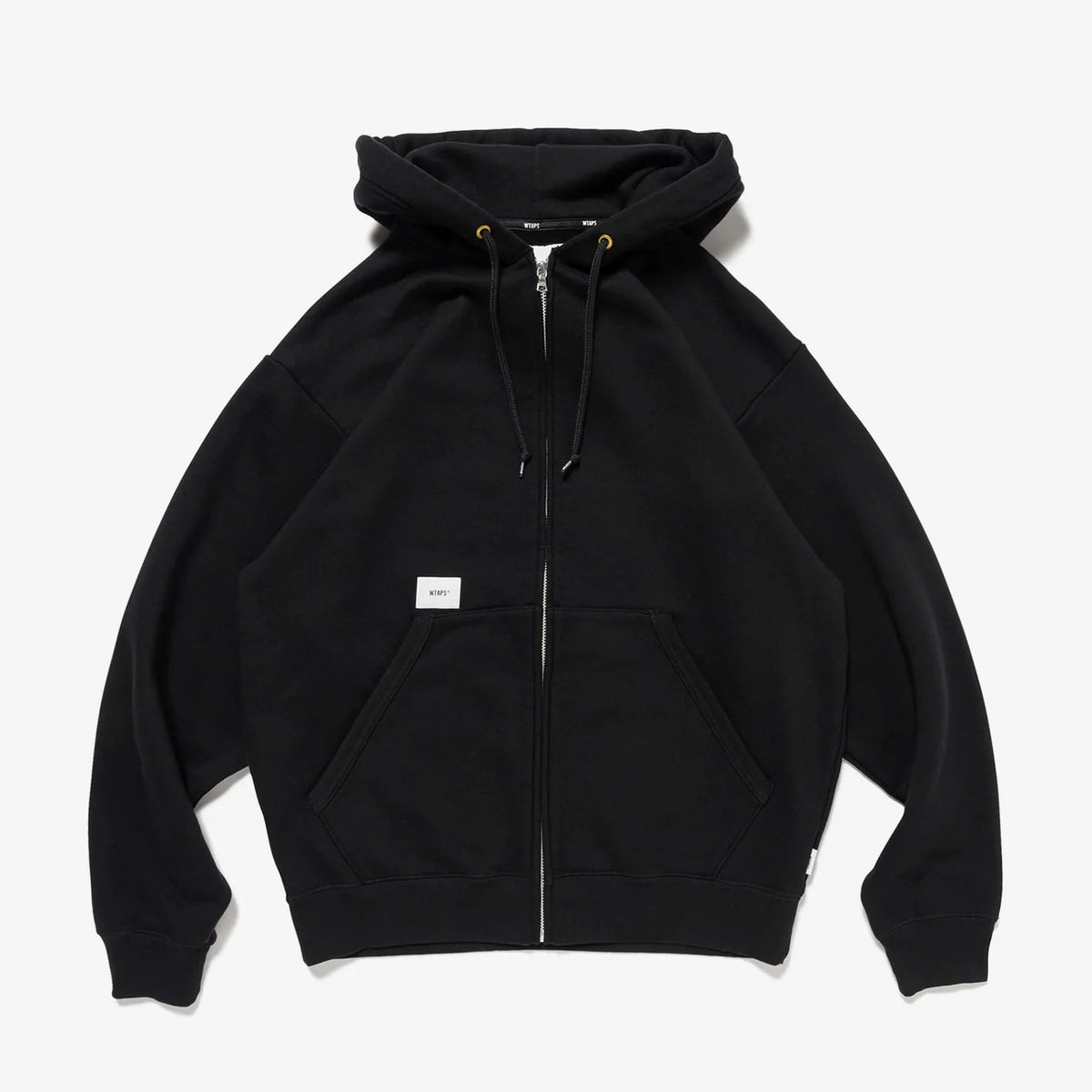 ダブルタップス THROWDY ZIP HOODY コットン ブラック ライトグレー 