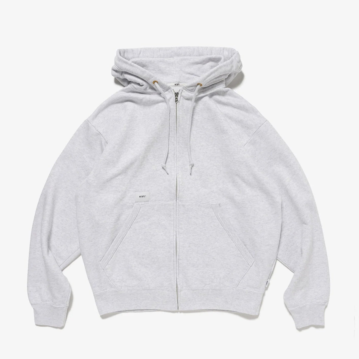 ダブルタップス THROWDY ZIP HOODY コットン ブラック ライトグレー