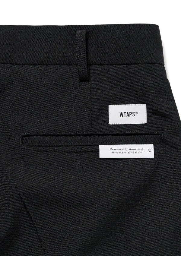 【WTAPS|ダブルタップス】TRDT1801/TROUSERS/WOPL. SERGE/TRDT1801/トラウザーズ/WOPL.サージ(CHARCOAL,BLACK) - STREAM【WTAPS|ダブルタップス】TRDT1801/TROUSERS/WOPL. SERGE/TRDT1801/トラウザーズ/WOPL.サージ(CHARCOAL,BLACK)STREAMBLACK2(M)