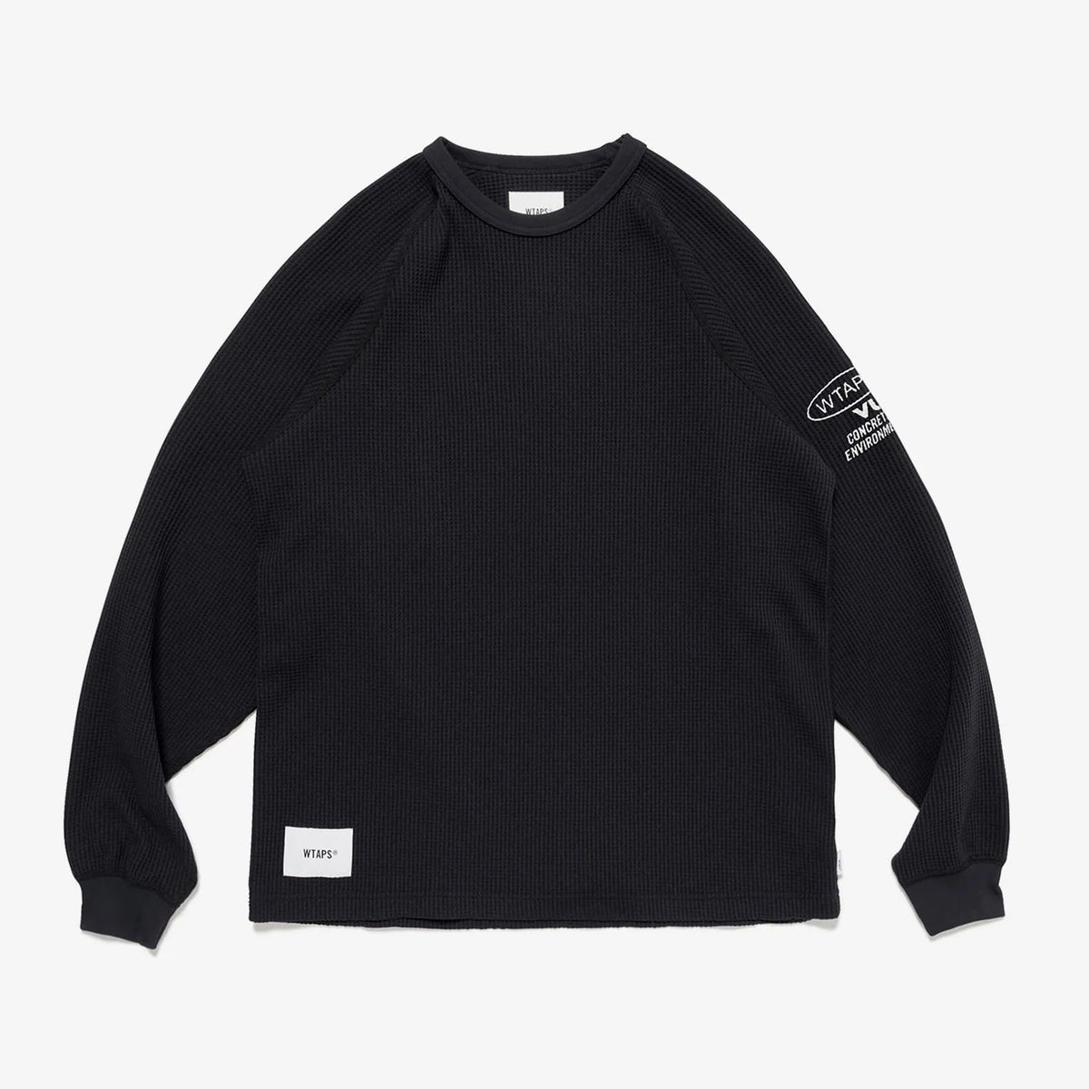 WTAPS WAFFLE LS TEE 20SS Sサイズ 黒 WAFFLE LS CUT SEWN POLY スタイリッシュ GRAY BLACK – STREAM