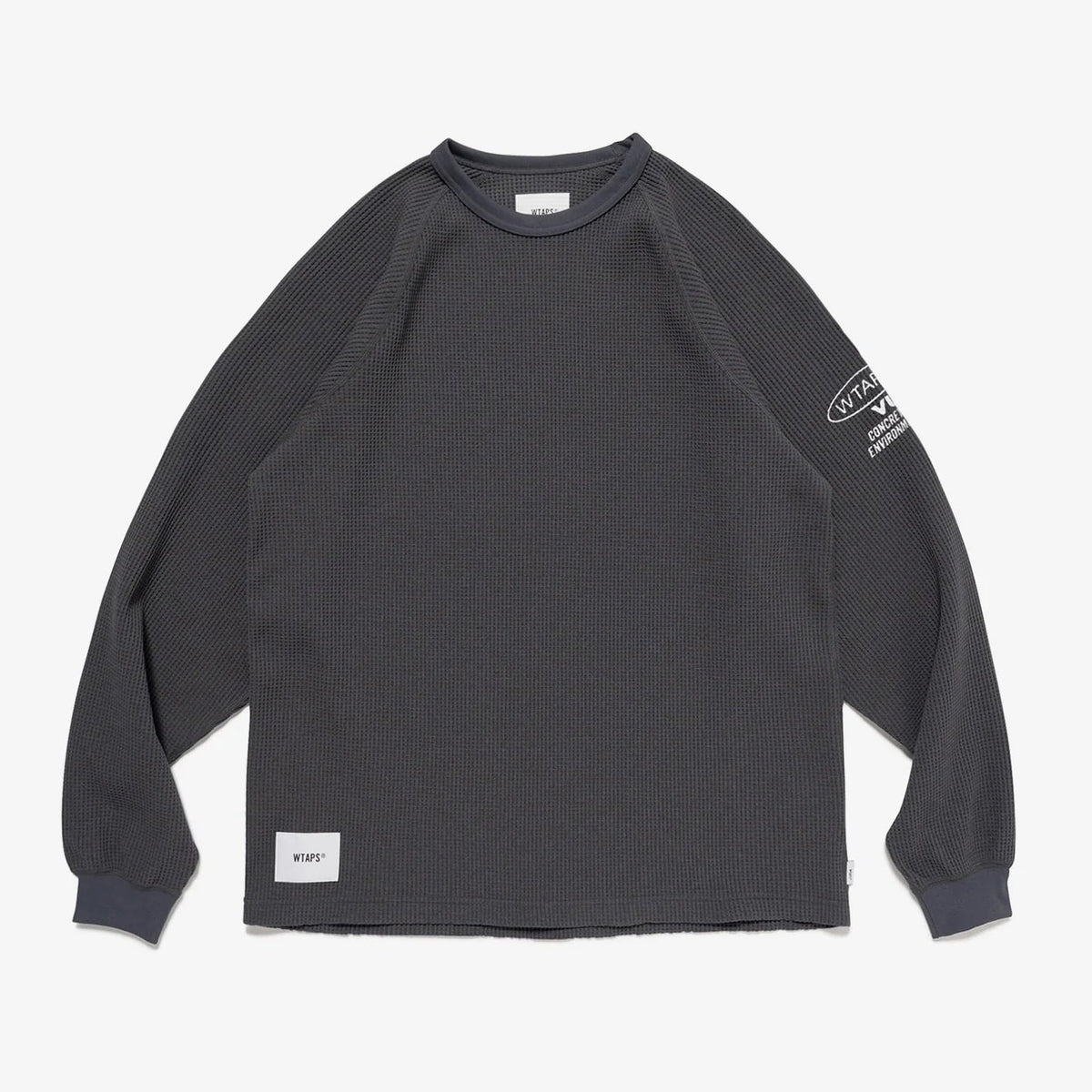 WTAPS WAFFLE L/S カラー GREY サイズ M 02 WAFFLE LS CUT SEWN POLY スタイリッシュ GRAY BLACK – STREAM