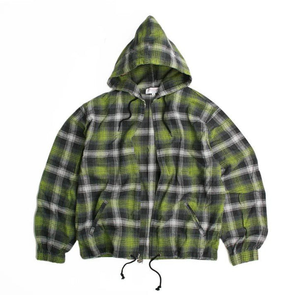 【YARDSALE|ヤードセール】TARTAN FULL - ZIP HOOD/タータンフルジップフード(GREEN , RED) - STREAM【YARDSALE|ヤードセール】TARTAN FULL - ZIP HOOD/タータンフルジップフード(GREEN , RED)STREAMGREENM