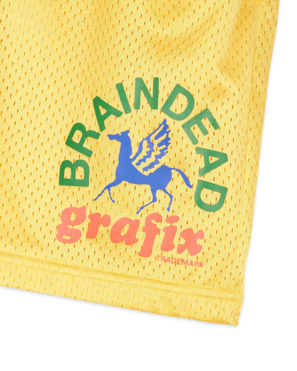 【BRAIN DEAD | ブレインデッド】GRAFIX TEAM SHORT/グラフィックスチームショーツ(YELLOW) - STREAM【BRAIN DEAD | ブレインデッド】GRAFIX TEAM SHORT/グラフィックスチームショーツ(YELLOW)STREAMXL