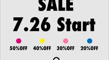 7.26(SAT) SALE START!!