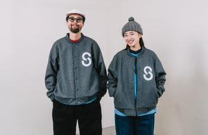 【EXCLUSIVE】Acy VARSITY JACKET - STREAM