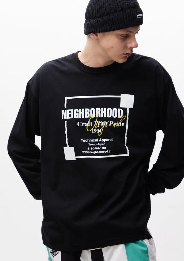 neighborhood 24ss 刺繍 l/s tee L neighborhood 24ss 刺繍 l/s tee L neighborhood 24ss 刺繍 l/s