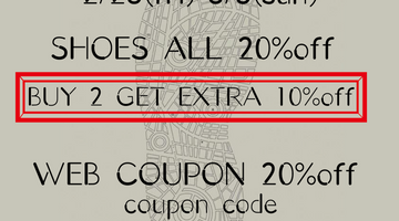 SHOES ALL 20%off SALE + BUY 2 EXTRA 10%off