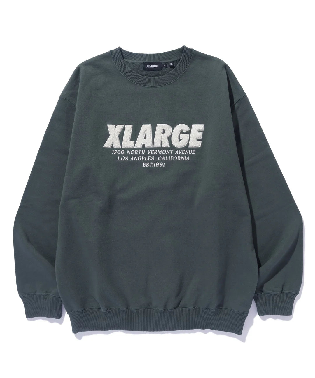 X-LARGE|エクストララージ】シェニールロゴクルーネックスウェットシャツ(GREEN) 公式通販 正規取扱店 インセクト 島根 松江 –  STREAM