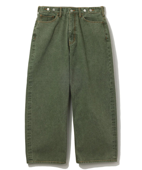 【X-LARGE|エクストララージ】BAGGY DENIM PANTS/バギーデニムパンツ(BROWN , GREEN)