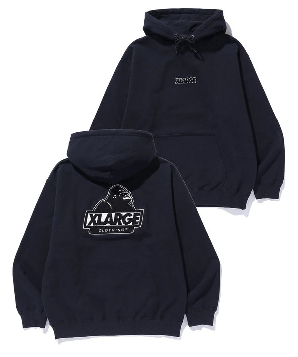 【X-LARGE|エクストララージ】SLANTED OG HOODED SWEATSHIRT/スランテッドOGフーデッドスウェットシャツ(BROWN , BLACK)