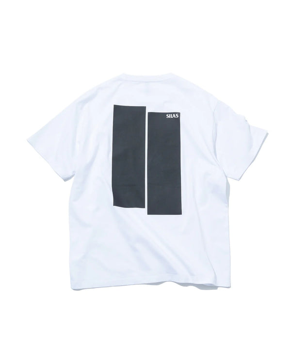 【SILAS】RECTANGLE LOGO S/S TEE/レクタングルロゴS/Sティー(WHITE , BLACK)