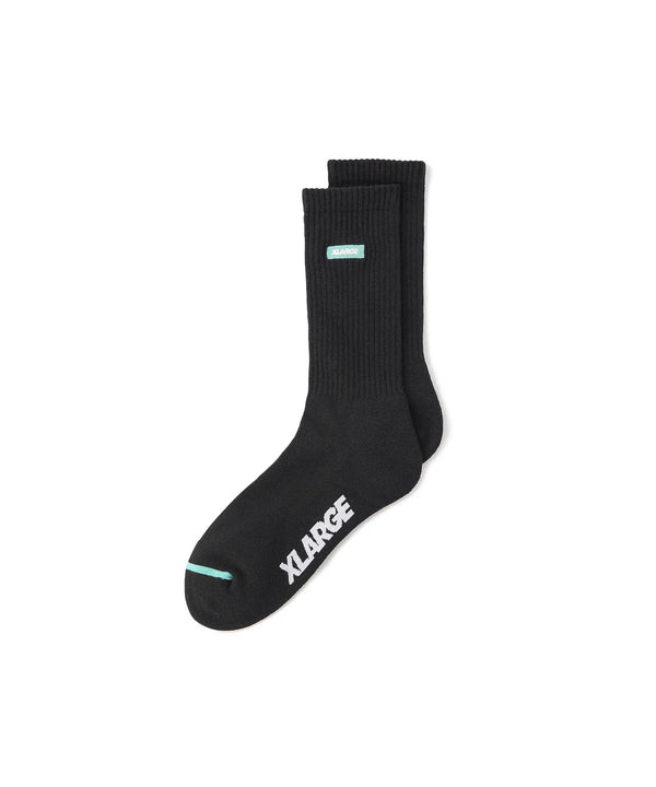 SQUARE LOGO SOCKS/スクエアロゴソックス(BLACK)