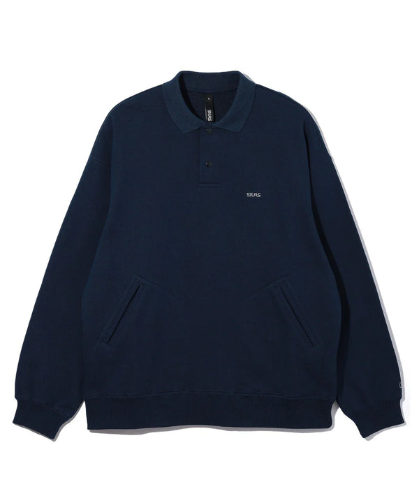 POLO SWEATSHIRT/ポロスウェットシャツ(NAVY)