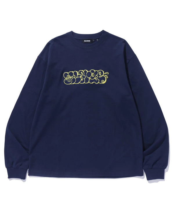 XL GRAFFITI L/S TEE/XLグラフィティロングスリーブティー(NAVY)