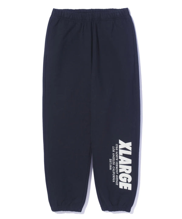 CHENILLE LOGO SWEAT PANTS/シェニールロゴスウェットパンツ(BLACK)