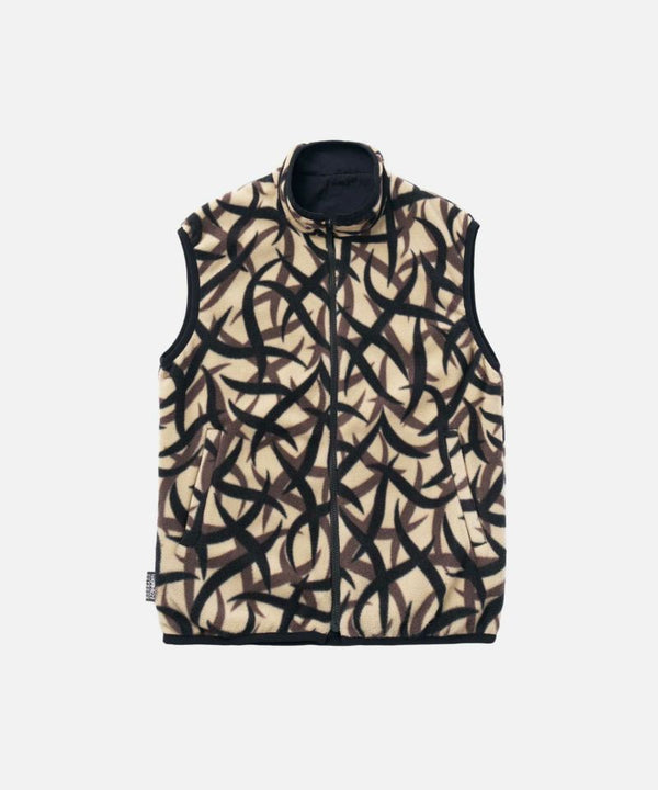 REVERSIBLE FLEECE VEST/リバーシブルフリースベスト(TRIBAL TERRA)