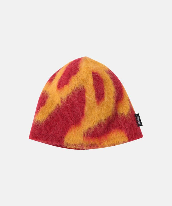 【GRAMICCI|グラミチ】MOHAIR BURLY RUNNINGMAN BEANIE/モヘアバーリーランニングマンビーニー(MIDNIGHT , BURNT ORANGE , CHARTREUSE)
