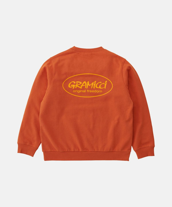 【GRAMICCI|グラミチ】ORIGINAL FREEDOM SWEATSHIRT/オリジナルフリーダムスウェットシャツ(HEATHER ASH , BURNT ORANGE , DEEP BROWN)
