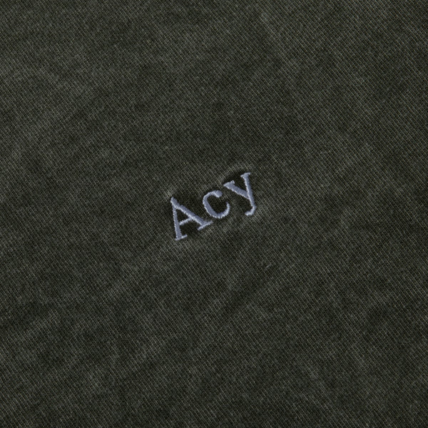 【ACY|エーシー】GDYE HEAVY WEIGHT L/S TEE/ガーメントダイ ヘビーウェイトLS Tシャツ(GREEN)