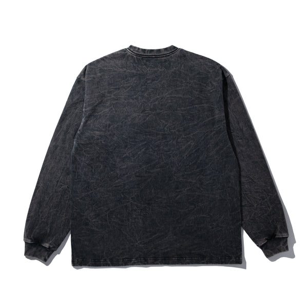 【ACY|エーシー】GDYE HEAVY WEIGHT L/S TEE/ガーメントダイ ヘビーウェイトLS Tシャツ(GRAY)