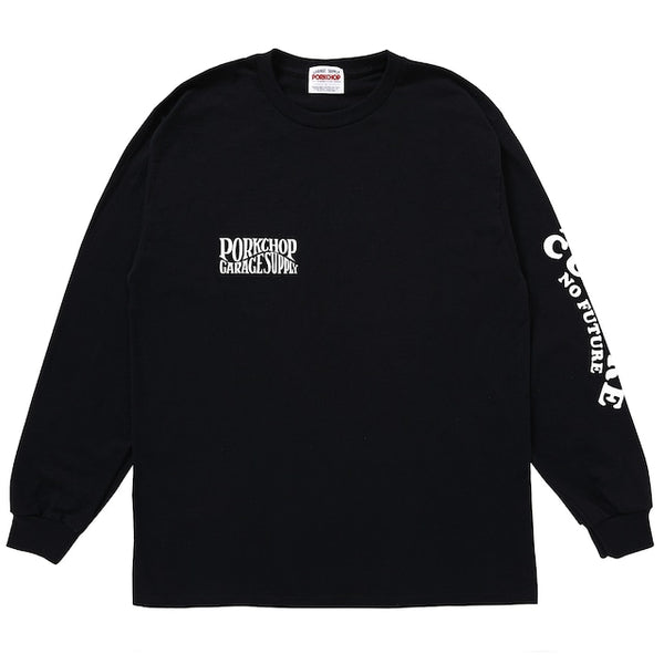 【PORKCHOP GARAGE SUPPLY|ポークチョップ ガレージ サプライ】WAVE LOGO L/S TEE/ウェーブロゴL/S TEE(GRAY,NAVY,BLACK)