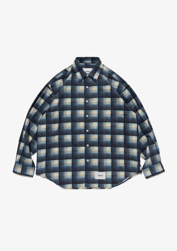 【WTAPS|ダブルタップス】TXT 02 / LS / COTTON. FLANNEL. TEXTILE. OF (BLUE)