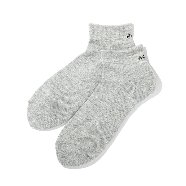 【ACY|エーシー】2-PACK M.SHORT SOCKS/2パックメリノショートソックス(WHITE&GRAY)