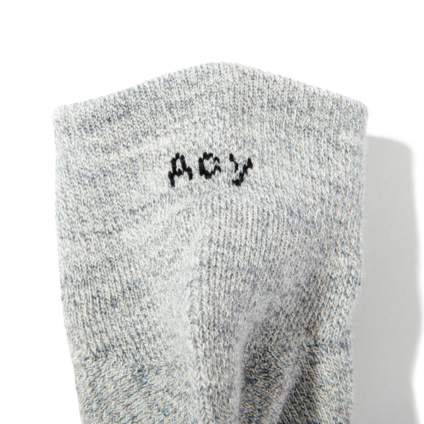 【ACY|エーシー】2-PACK M.SHORT SOCKS/2パックメリノショートソックス(WHITE&GRAY)