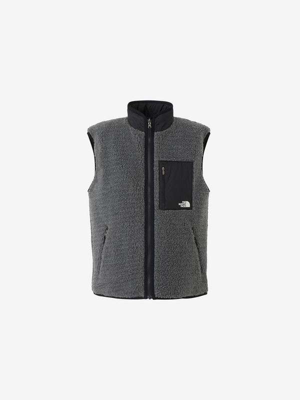 【THE NORTH FACE | ザノースフェイス】REVERSIBLE EXTREME PILE VEST/リバーシブルエクストリームパイルベスト(MK ミックスチャコールグレー×ブラック)
