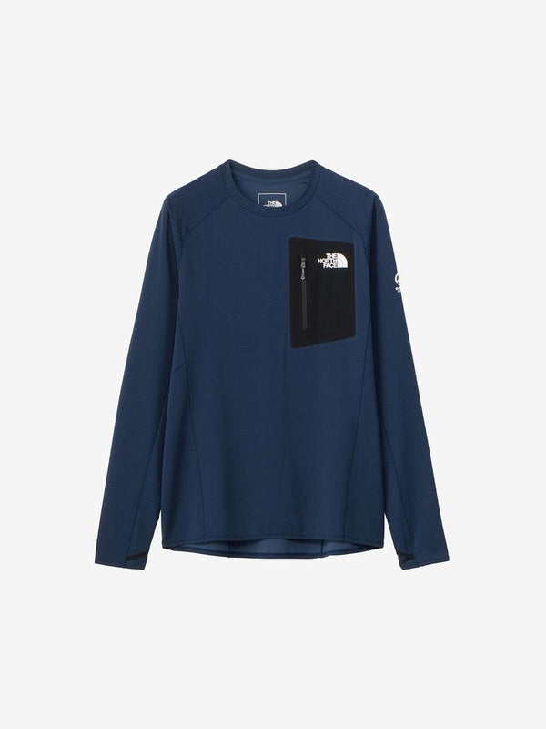 【THE NORTH FACE|ザノースフェイス】EXPEDITION DRY DOT CREW/エクスペディションドライドットクルー(SN サミットネイビー)