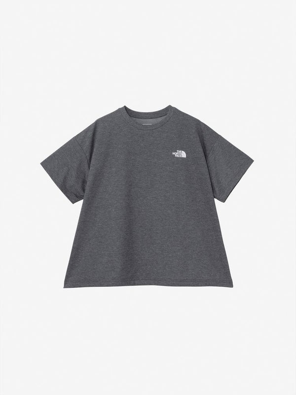 【THE NORTH FACE|ザノースフェイス】W'S MATERIAL FLOWER T/ウィメンズマテリアルフラワーティー(ZC チャコール)