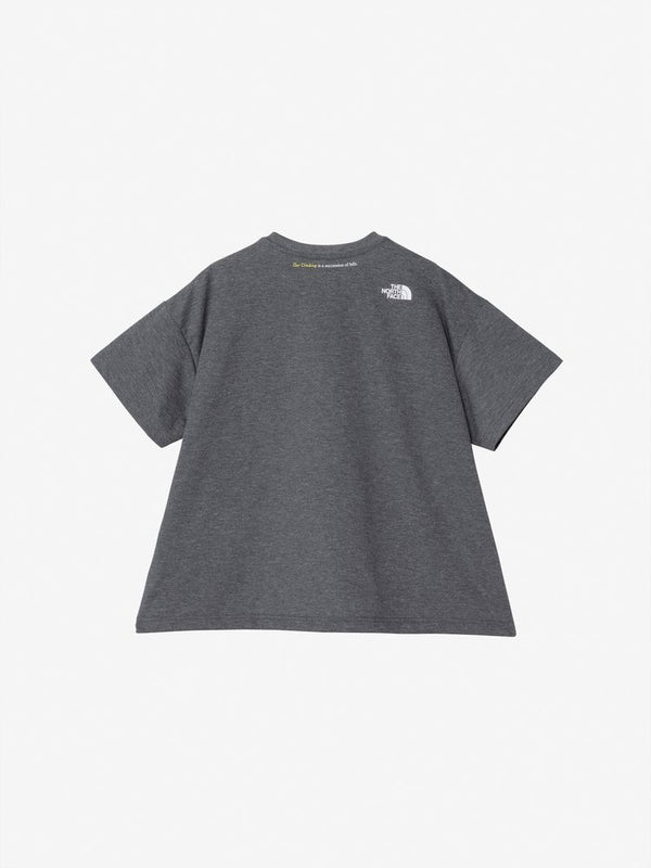 【THE NORTH FACE|ザノースフェイス】W'S MATERIAL FLOWER T/ウィメンズマテリアルフラワーティー(ZC チャコール)