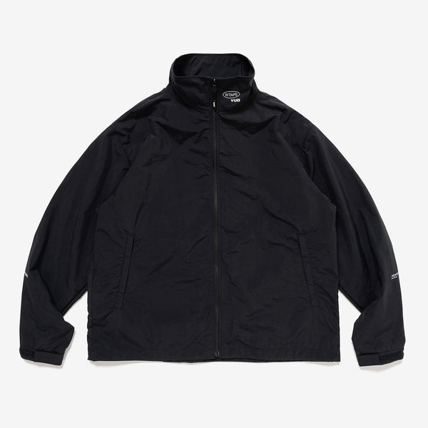 TRACK / JACKET / NYLON. TUSSAH. PERTEX® /トラック ジャケット/ナイロン.タッサー.パーテックス®(BLACK)