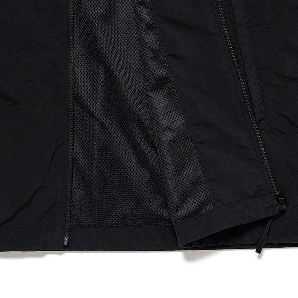 TRACK / JACKET / NYLON. TUSSAH. PERTEX® /トラック ジャケット/ナイロン.タッサー.パーテックス®(BLACK)