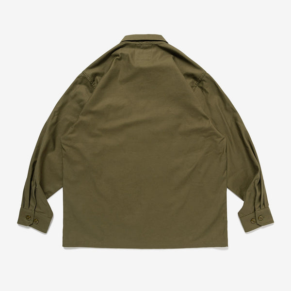 CBW / LS / COTTON. SATIN (OLIVE DRAB)