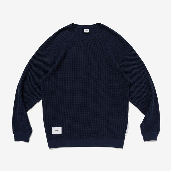 【WTAPS|ダブルタップス】WAFFLE / LS / COTTON /ワッフル/LS/コットン(NAVY)