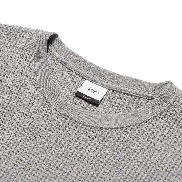 【WTAPS|ダブルタップス】WAFFLE / LS / COTTON /ワッフル/LS/コットン(ASH GRAY)