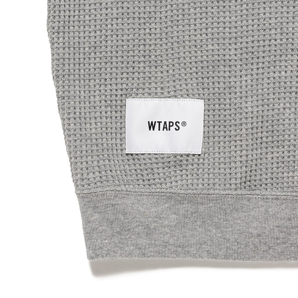 【WTAPS|ダブルタップス】WAFFLE / LS / COTTON /ワッフル/LS/コットン(ASH GRAY)