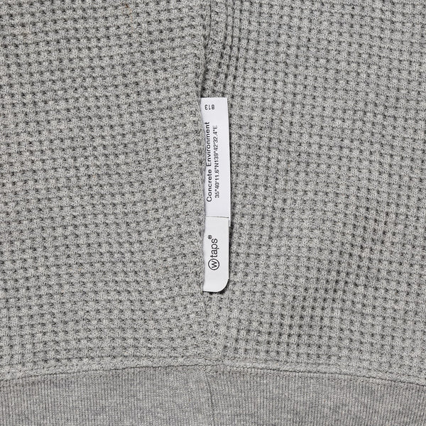 【WTAPS|ダブルタップス】WAFFLE / LS / COTTON /ワッフル/LS/コットン(ASH GRAY)